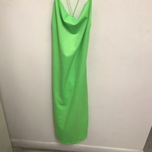 Neon Green Mini Dress